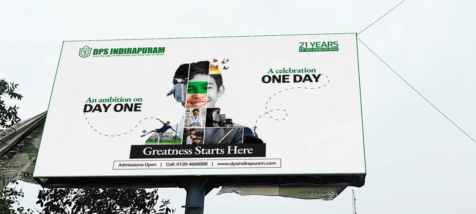 Chitkara University hoarding creative
