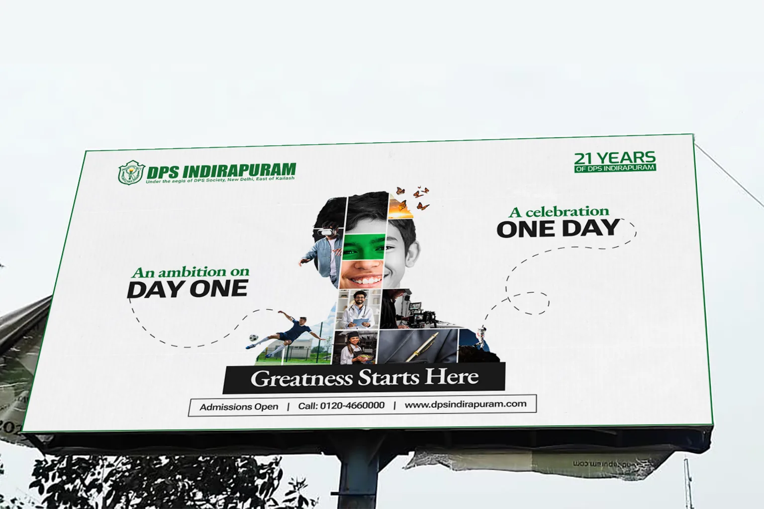 DPS Indirapuram 21 Stories campaign visual